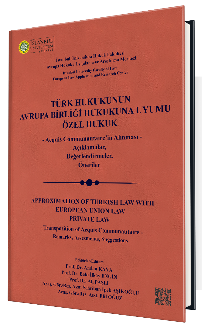 Türk Hukukunun Avrupa Birliği Hukukuna Uyumu Özel Hukuk