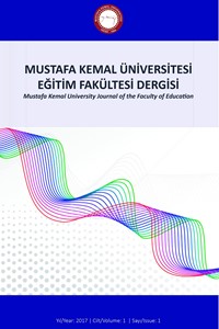 Mustafa Kemal Üniversitesi Eğitim Fakültesi Dergisi