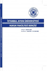 İstanbul Aydın Üniversitesi Hukuk Fakültesi Dergisi