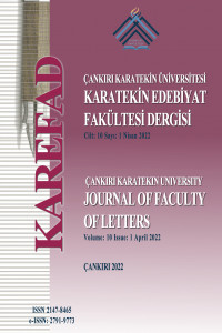 Çankırı Karatekin Üniversitesi Edebiyat Fakültesi Dergisi