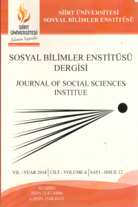 Siirt Üniversitesi Sosyal Bilimler Enstitüsü Dergisi